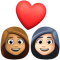 Couple With Heart Woman Woman Emoji Facebook