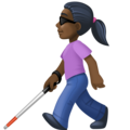 Woman With White Cane Emoji Facebook