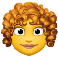 Woman Curly Hair Emoji Facebook