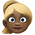 Woman Blond Hair Emoji Facebook