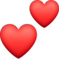 Two Hearts Emoji Facebook