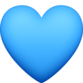 Blue Heart Emoji Facebook