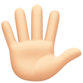 Hand With Fingers Splayed Emoji Facebook