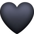 Black Heart Emoji Facebook