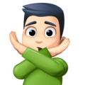 Man Gesturing No Emoji Facebook