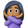Woman Gesturing No Emoji Facebook