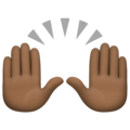 Raising Hands Emoji Facebook