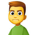 Man Frowning Emoji Facebook