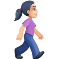 Woman Walking Facing Right Emoji Facebook