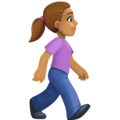 Woman Walking Facing Right Emoji Facebook