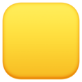 Large Yellow Square Emoji Facebook