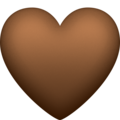 Brown Heart Emoji Facebook