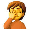 Person Facepalming Emoji Facebook