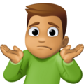 Man Shrugging Emoji Facebook