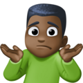 Man Shrugging Emoji Facebook