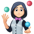 Woman Juggling Emoji Facebook