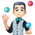 Man Juggling Emoji Facebook
