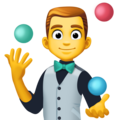 Man Juggling Emoji Facebook
