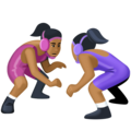 Women Wrestling Emoji Facebook