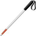 White Cane Emoji Facebook