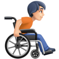 Person In Manual Wheelchair Facing Right Emoji Facebook