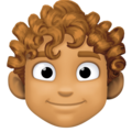 Person Curly Hair Emoji Facebook