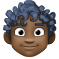 Person Curly Hair Emoji Facebook