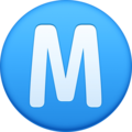 Circled M Emoji Facebook