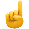 Index Pointing Up Emoji Facebook