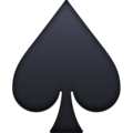 Spade Suit Emoji Facebook