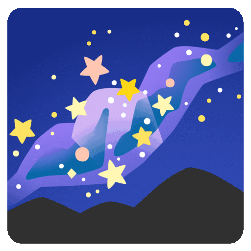 Milky Way Emoji Google-animated