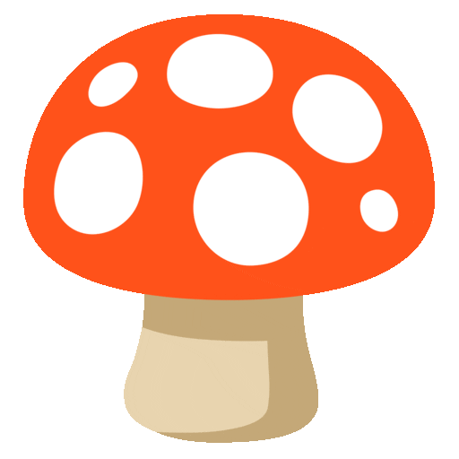 Mushroom Emoji Google-animated