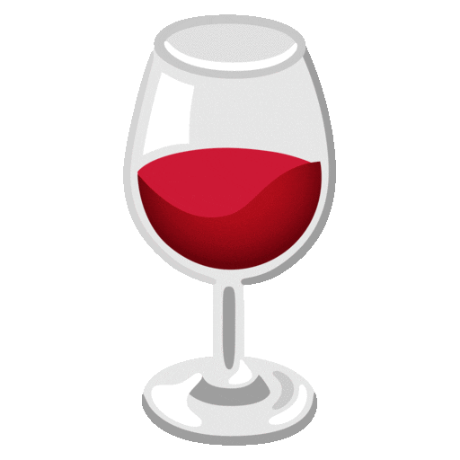 Wine Glass Emoji Google-animated