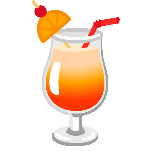 Tropical Drink Emoji Google-animated