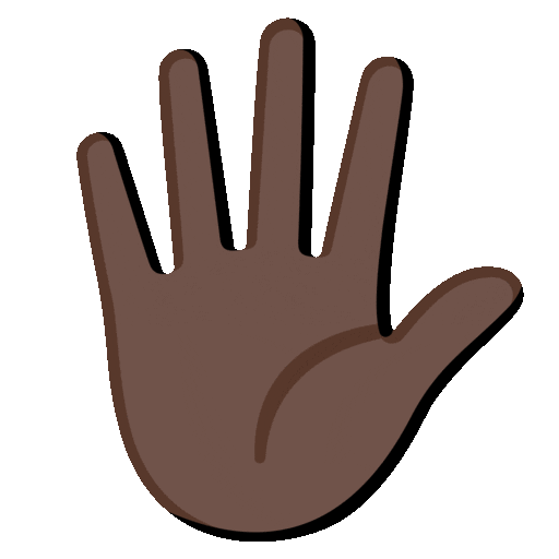 Hand With Fingers Splayed Emoji Google-animated