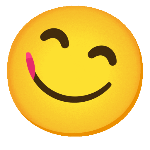 Face Savoring Food Emoji Google-animated