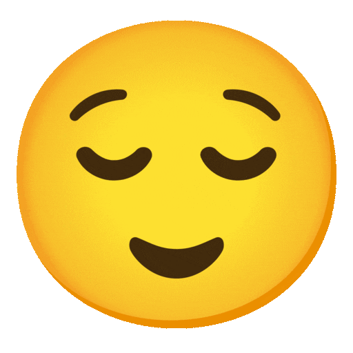 Relieved Face Emoji Google-animated