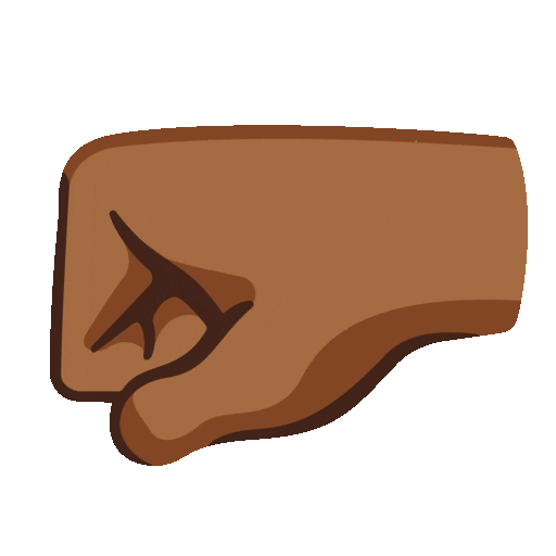Left Facing Fist Emoji Google-animated