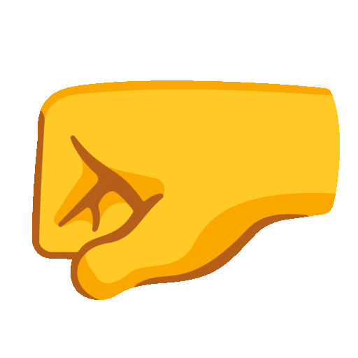 Left Facing Fist Emoji Google-animated