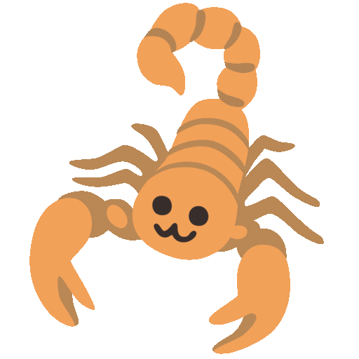Scorpion Emoji Google-animated
