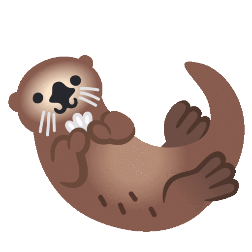 Otter Emoji Google-animated