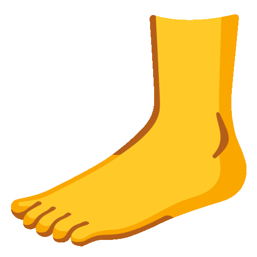 Foot Emoji Google-animated