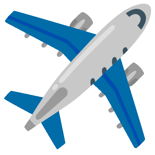 Airplane Emoji Google-animated