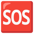 Sos Button Emoji Google