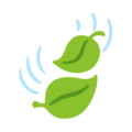 Leaf Fluttering In Wind Emoji Google