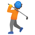 Person Golfing Emoji Google