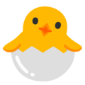 Hatching Chick Emoji Google
