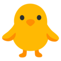 Front Facing Baby Chick Emoji Google