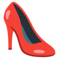 High Heeled Shoe Emoji Google