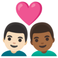 Couple With Heart Man Man Emoji Google